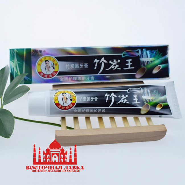 Бамбуковая зубная паста с древесным углем Pie Mie, 100ml